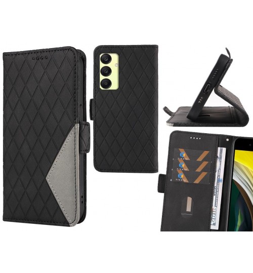 Samsung Galaxy A25 Case Grid Wallet Leather Case