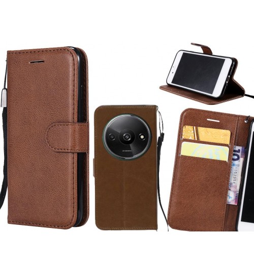 Xiaomi Redmi A3 Case Fine Leather Wallet Case