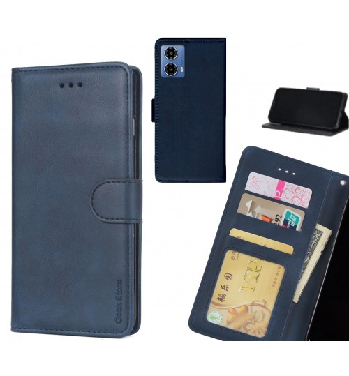 Moto G34 case executive leather wallet case