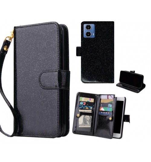 Moto G34 Case Glaring Multifunction Wallet Leather Case