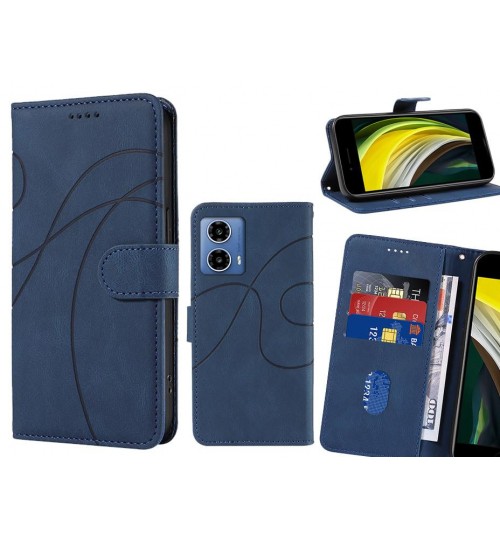 Moto G34 Case Wallet Fine PU Leather Cover