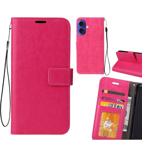 iPhone 16 case Fine leather wallet case