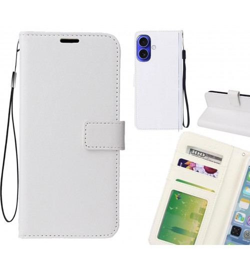 iPhone 16 case Fine leather wallet case