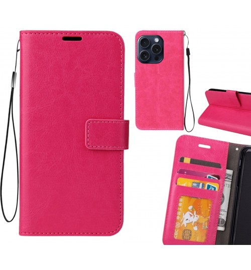 iPhone 16 Pro case Fine leather wallet case