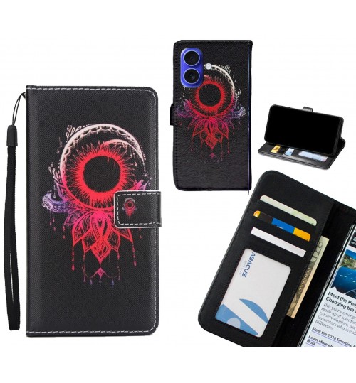 iPhone 16 Plus case 3 card leather wallet case printed ID