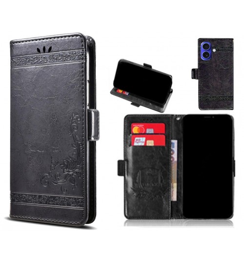 iPhone 16 Case retro leather wallet case