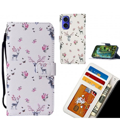 iPhone 16 case leather wallet case printed ID