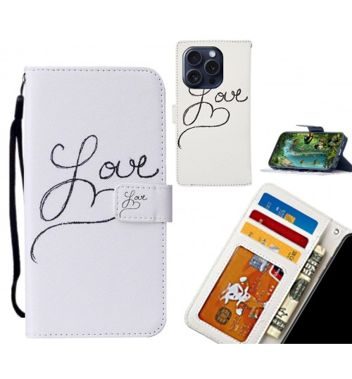 iPhone 16 Pro case leather wallet case printed ID