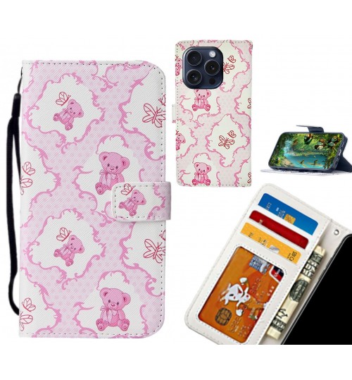 iPhone 16 Pro case leather wallet case printed ID