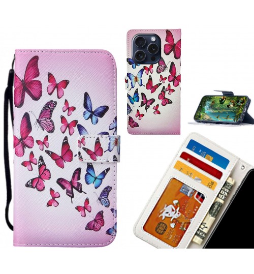 iPhone 16 Pro Max case leather wallet case printed ID