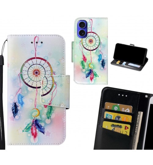 iPhone 16 Case wallet fine leather case printed