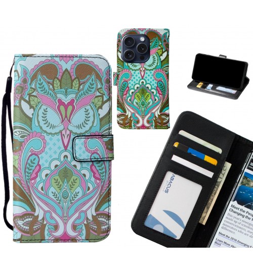 iPhone 16 Pro case leather wallet case printed ID