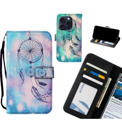 iPhone 16 Pro case leather wallet case printed ID