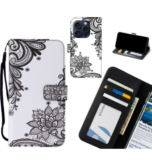 iPhone 16 Pro case leather wallet case printed ID