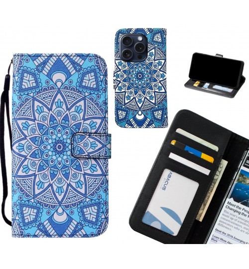 iPhone 16 Pro case leather wallet case printed ID