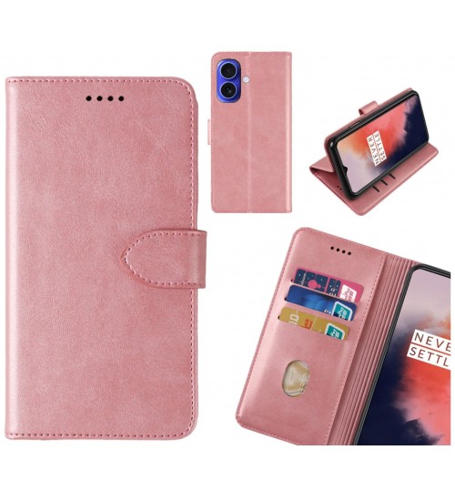 iPhone 16 Case Premium Leather ID Wallet Case