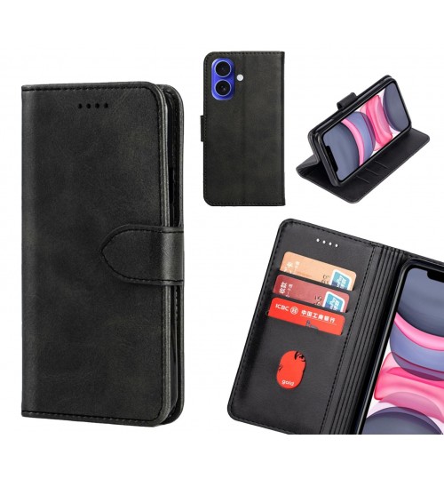 iPhone 16 Case Premium Leather ID Wallet Case