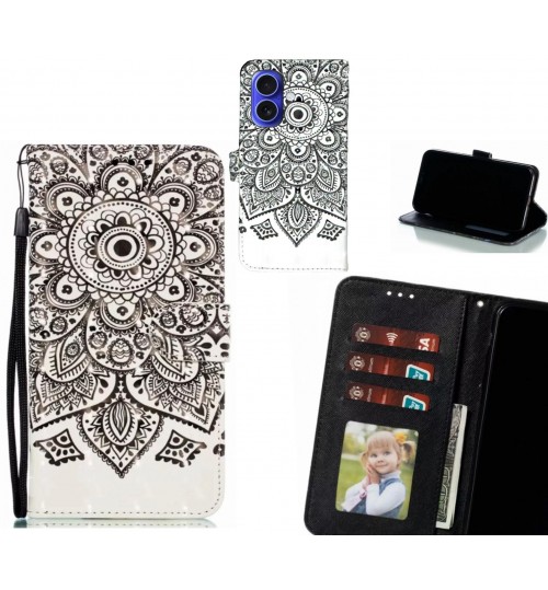 iPhone 16 Plus Case Leather Wallet Case 3D Pattern Printed