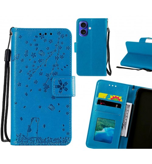 iPhone 16 Case Embossed Wallet Leather Case