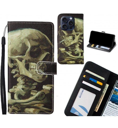 iPhone 16 Pro case leather wallet case van gogh painting