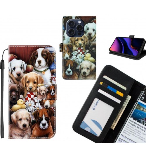 iPhone 16 Pro Max case leather wallet case printed ID