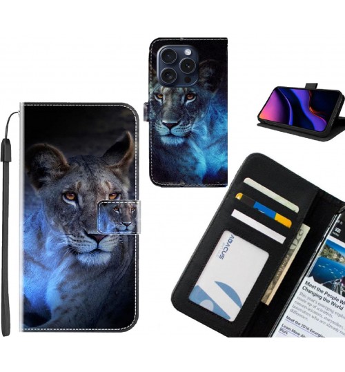 iPhone 16 Pro Max case leather wallet case printed ID