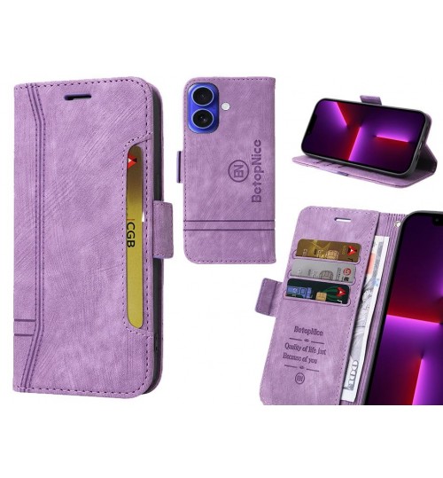 iPhone 16 Case Alcantara 4 Cards Wallet Case