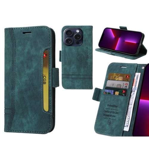 iPhone 16 Pro Case Alcantara 4 Cards Wallet Case