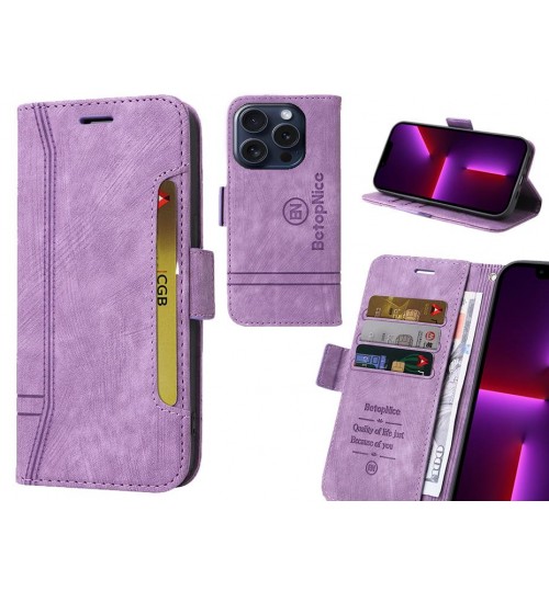 iPhone 16 Pro Case Alcantara 4 Cards Wallet Case