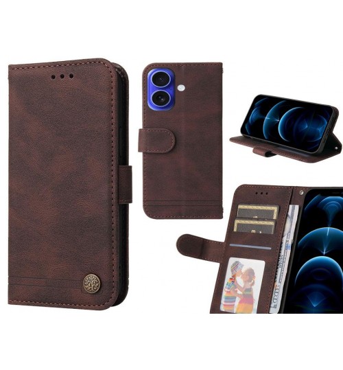 iPhone 16 Case Wallet Flip Leather Case Cover