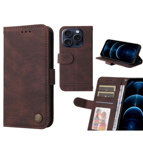 iPhone 16 Pro Case Wallet Flip Leather Case Cover