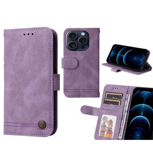 iPhone 16 Pro Case Wallet Flip Leather Case Cover