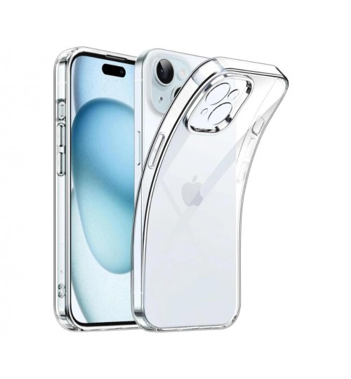 iPhone 15 Plus Case Slim Soft Clear Gel Case