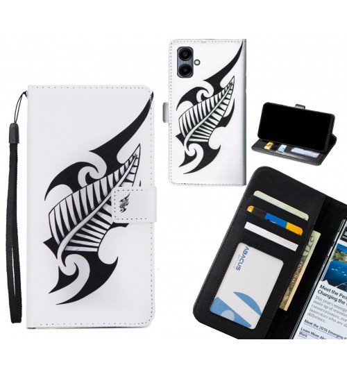 Samsung Galaxy A06 case 3 card leather wallet case printed ID