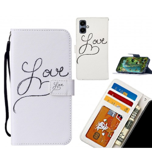 Samsung Galaxy A06 case leather wallet case printed ID