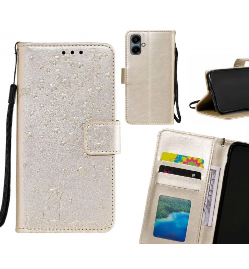 Samsung Galaxy A06 Case Embossed Wallet Leather Case