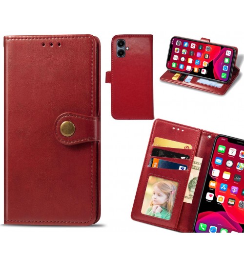 Samsung Galaxy A06 Case Premium Leather ID Wallet Case