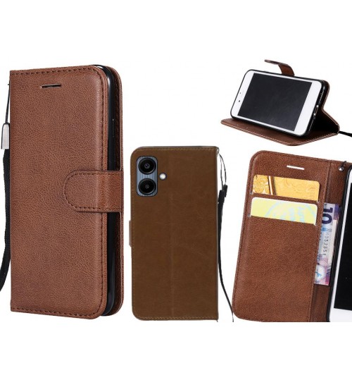 Samsung Galaxy A06 Case Fine Leather Wallet Case