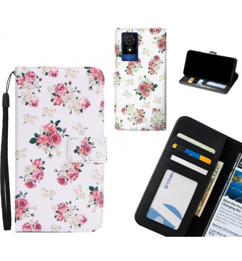 Smart M25 case 3 card leather wallet case printed ID