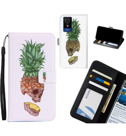 Smart M25 case 3 card leather wallet case printed ID