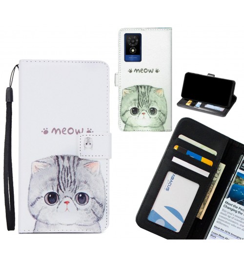 Smart M25 case 3 card leather wallet case printed ID