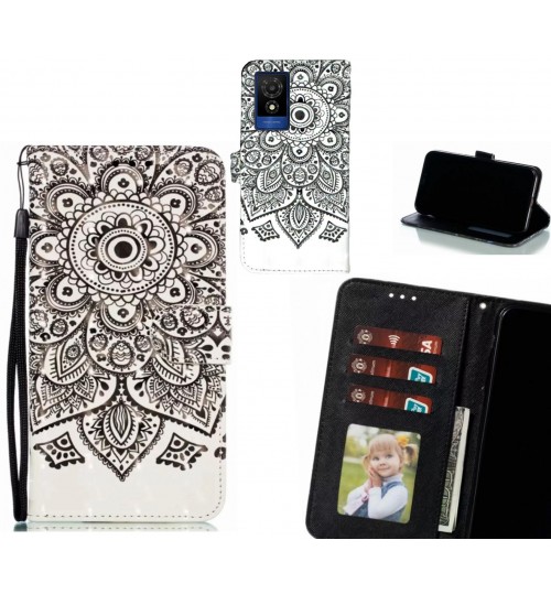 Smart M25 Case Leather Wallet Case 3D Pattern Printed