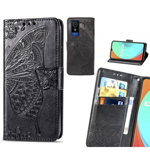 Smart M25 case Embossed Butterfly Wallet Leather Case