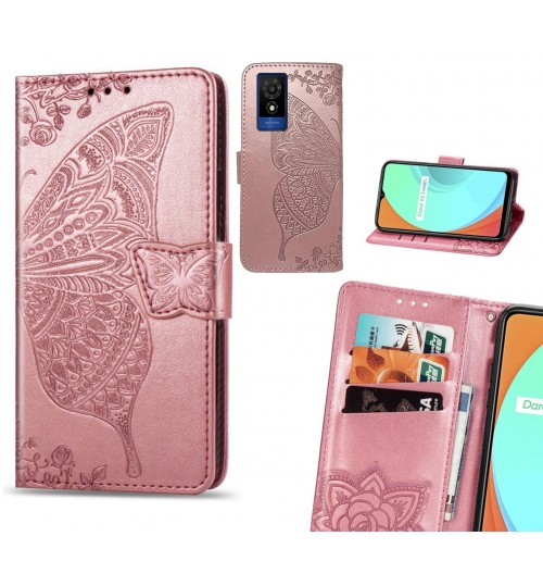 Smart M25 case Embossed Butterfly Wallet Leather Case