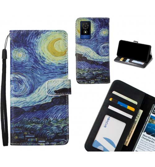 Smart M25 case leather wallet case van gogh painting