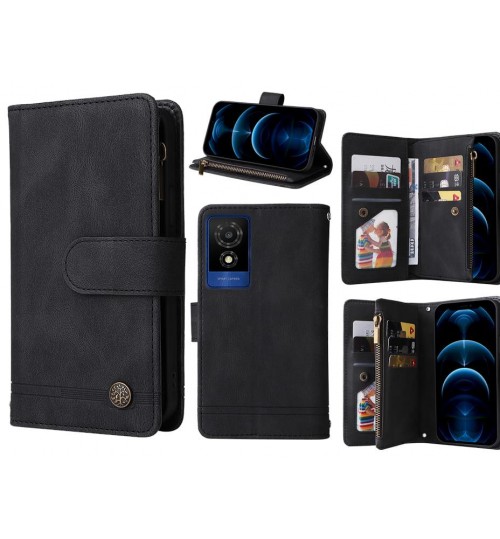 Smart M25 Case 9 Card Slots Wallet Denim Leather Case