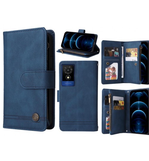 Smart M25 Case 9 Card Slots Wallet Denim Leather Case