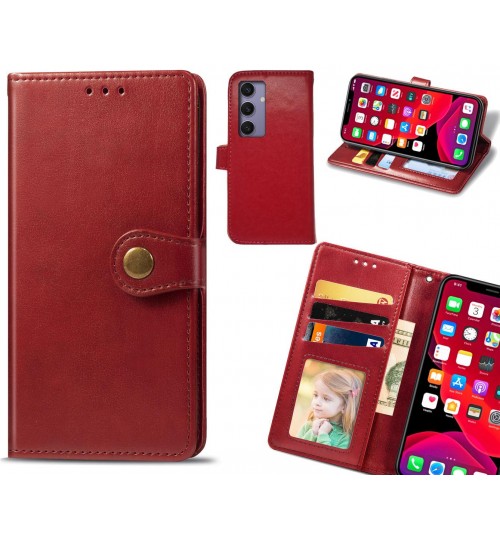 Samsung Galaxy S24 FE Case Premium Leather ID Wallet Case