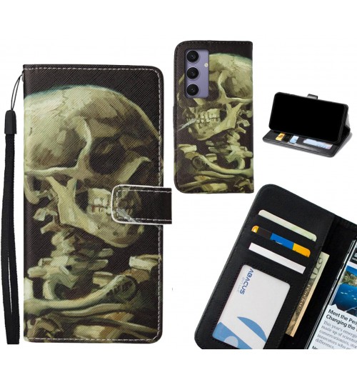 Samsung Galaxy S24 FE case leather wallet case van gogh painting