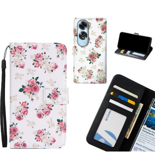 Oppo A60 case 3 card leather wallet case printed ID